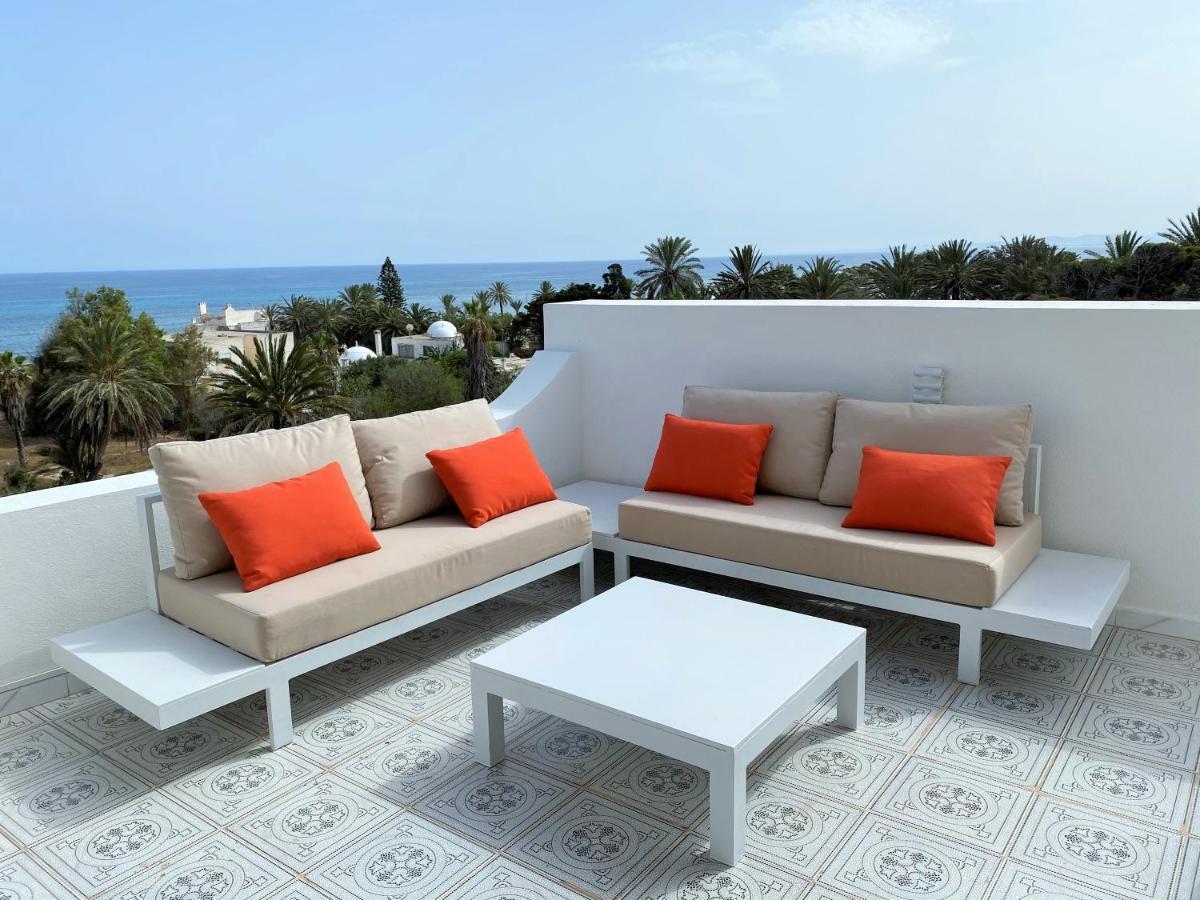 Roof Top Pied Dans L'Eau Panoramic View, 80 Meters From Seaside Hammamet Exterior foto